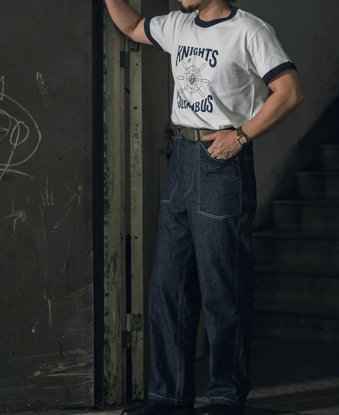 Fashion M-1937 Pearl Slub Denim Trousers Jeans | Denim