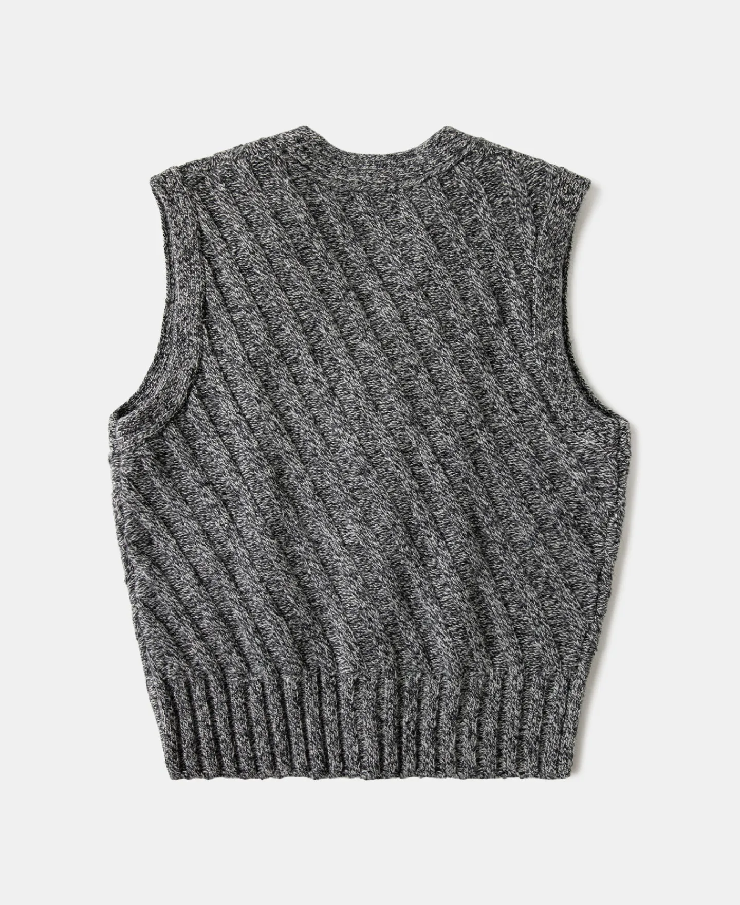 New Marled Shetland Wool Sweater Vest Knitwear&sweaters