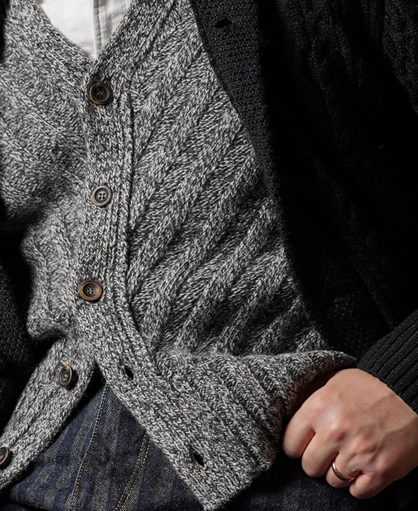 New Marled Shetland Wool Sweater Vest Knitwear&sweaters