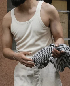 Sale Military Cotton Tank Top - Apricot Tank Tops&vests&boxers