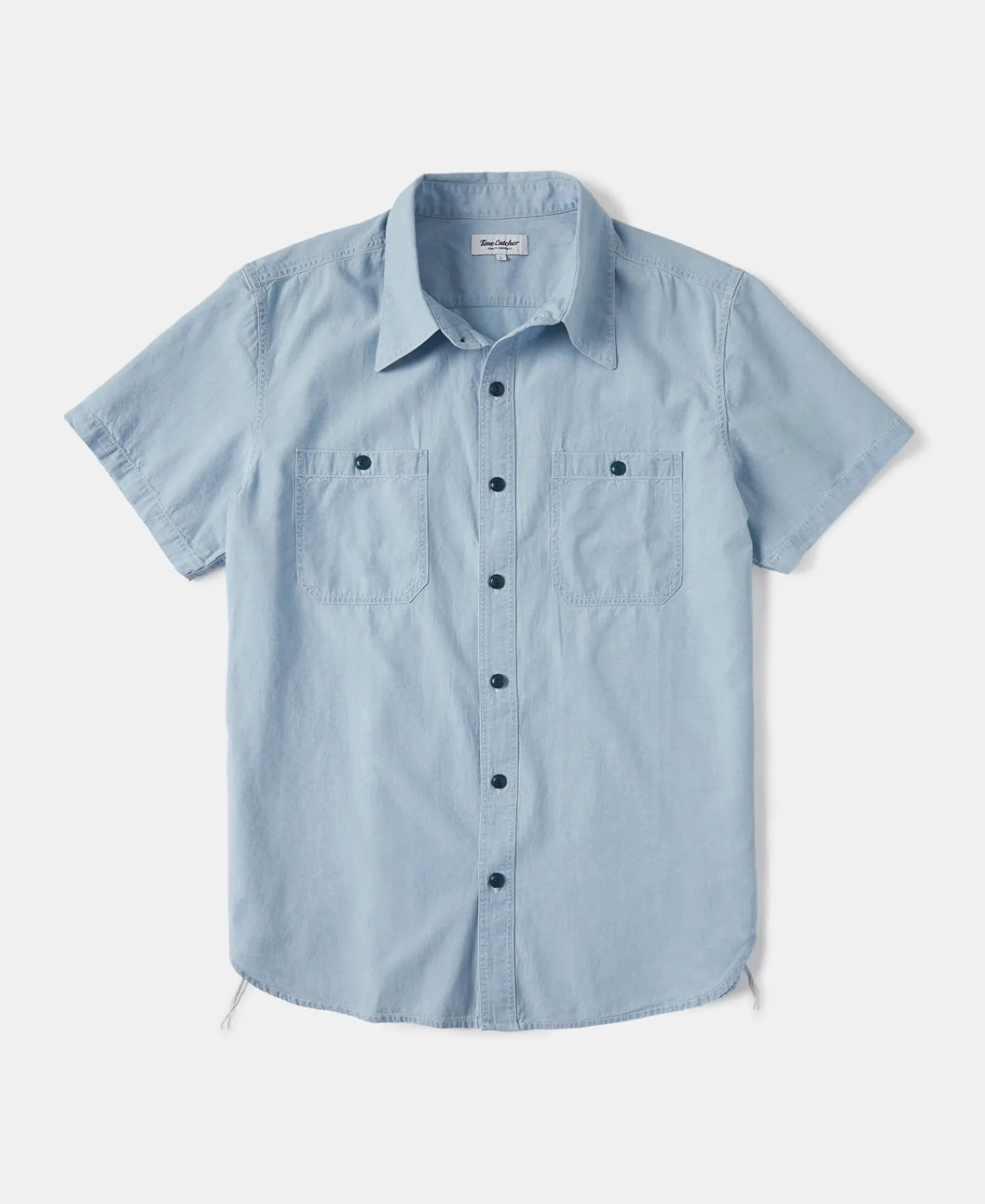 New Military Wash Chambray Short Sleeve Workshirt Short Sleeve Shirts | Shirts