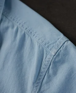 New Military Wash Chambray Short Sleeve Workshirt Short Sleeve Shirts | Shirts