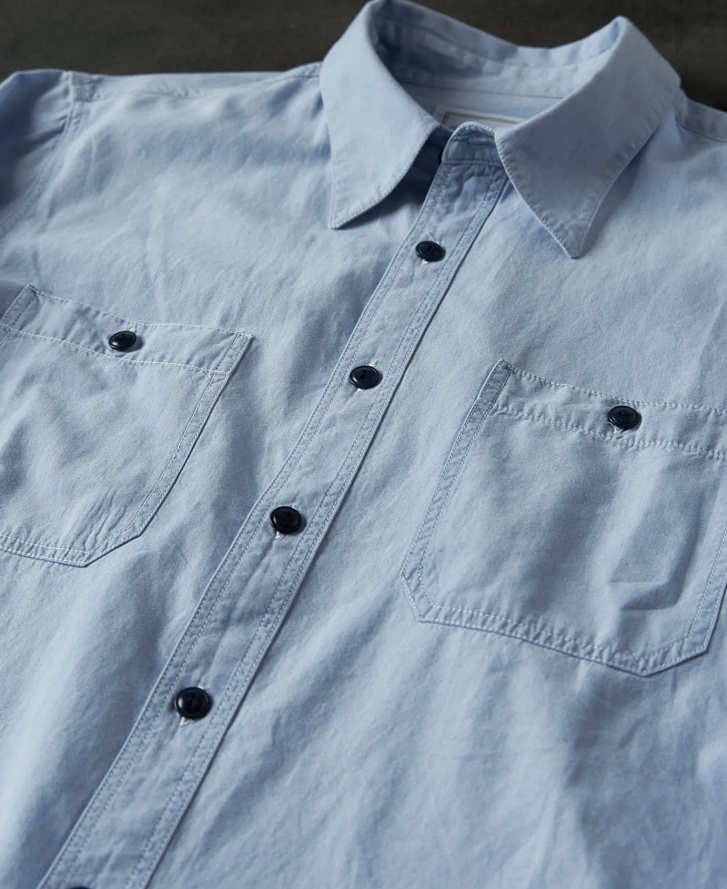 Hot Military Wash Chambray Workshirt Long Sleeve Shirts | Shirts