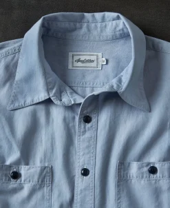 Hot Military Wash Chambray Workshirt Long Sleeve Shirts | Shirts