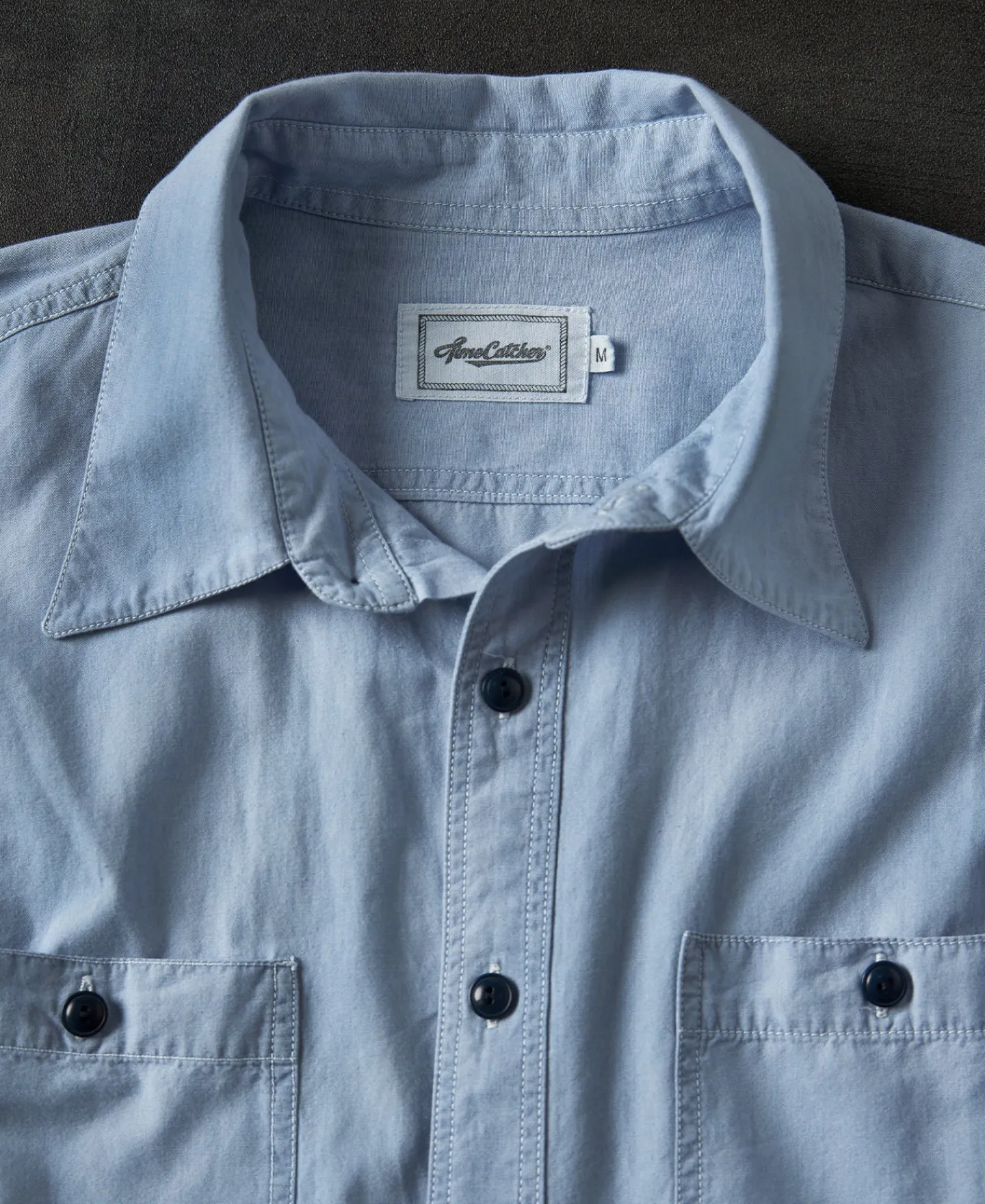 Hot Military Wash Chambray Workshirt Long Sleeve Shirts | Shirts