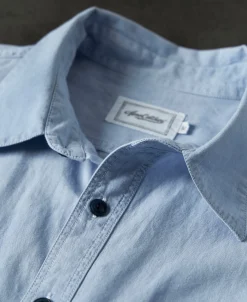 Hot Military Wash Chambray Workshirt Long Sleeve Shirts | Shirts