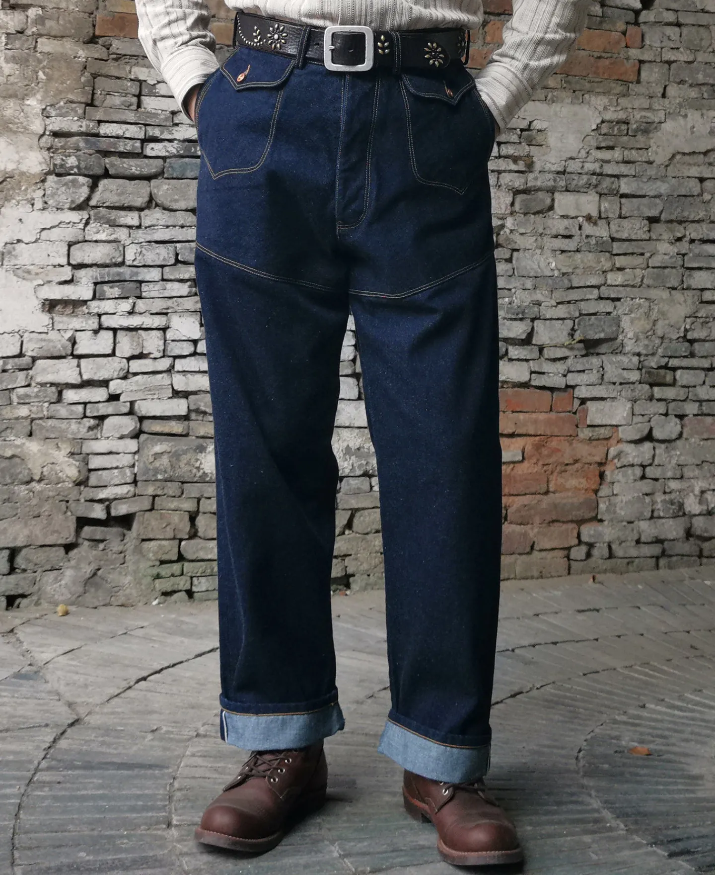 Outlet 1879 Model Charles A. Jones Denim Railroad Work Trousers Jeans | Denim