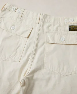 New OG-107 Sateen Weave Fatigue Pants - White Pants&trousers