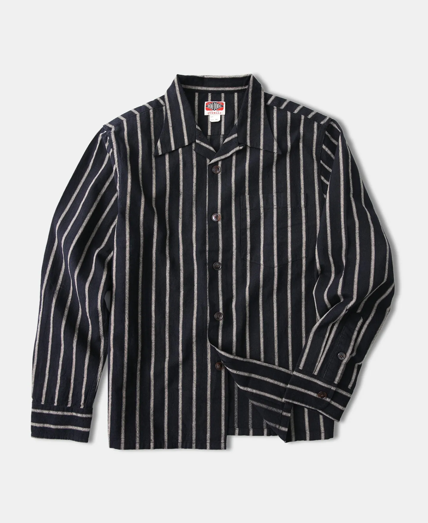 Best Open Collar Old Time Stripe Color Woven Shirt Long Sleeve Shirts | Shirts