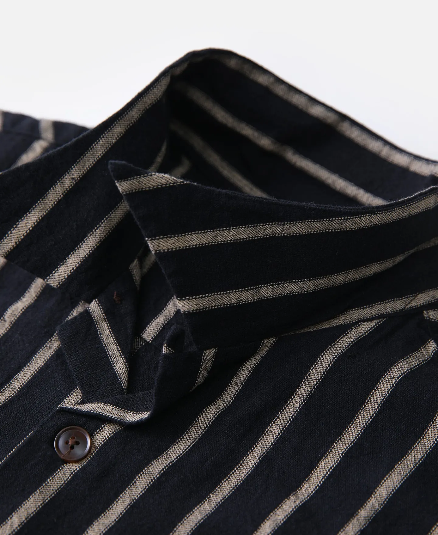 Best Open Collar Old Time Stripe Color Woven Shirt Long Sleeve Shirts | Shirts