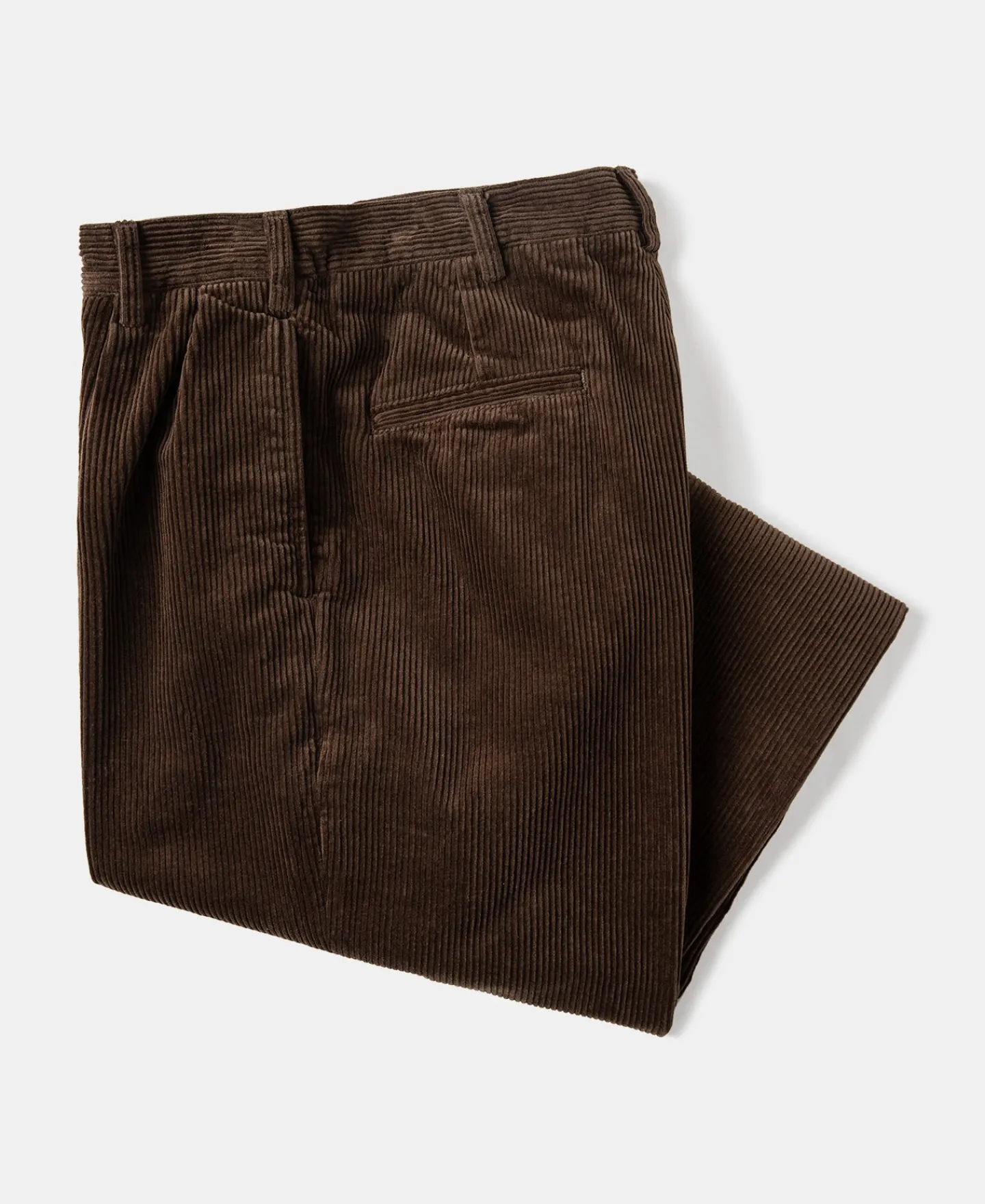 Sale 12.5 oz 8 Wale Corduroy Trousers - Brown Pants&trousers