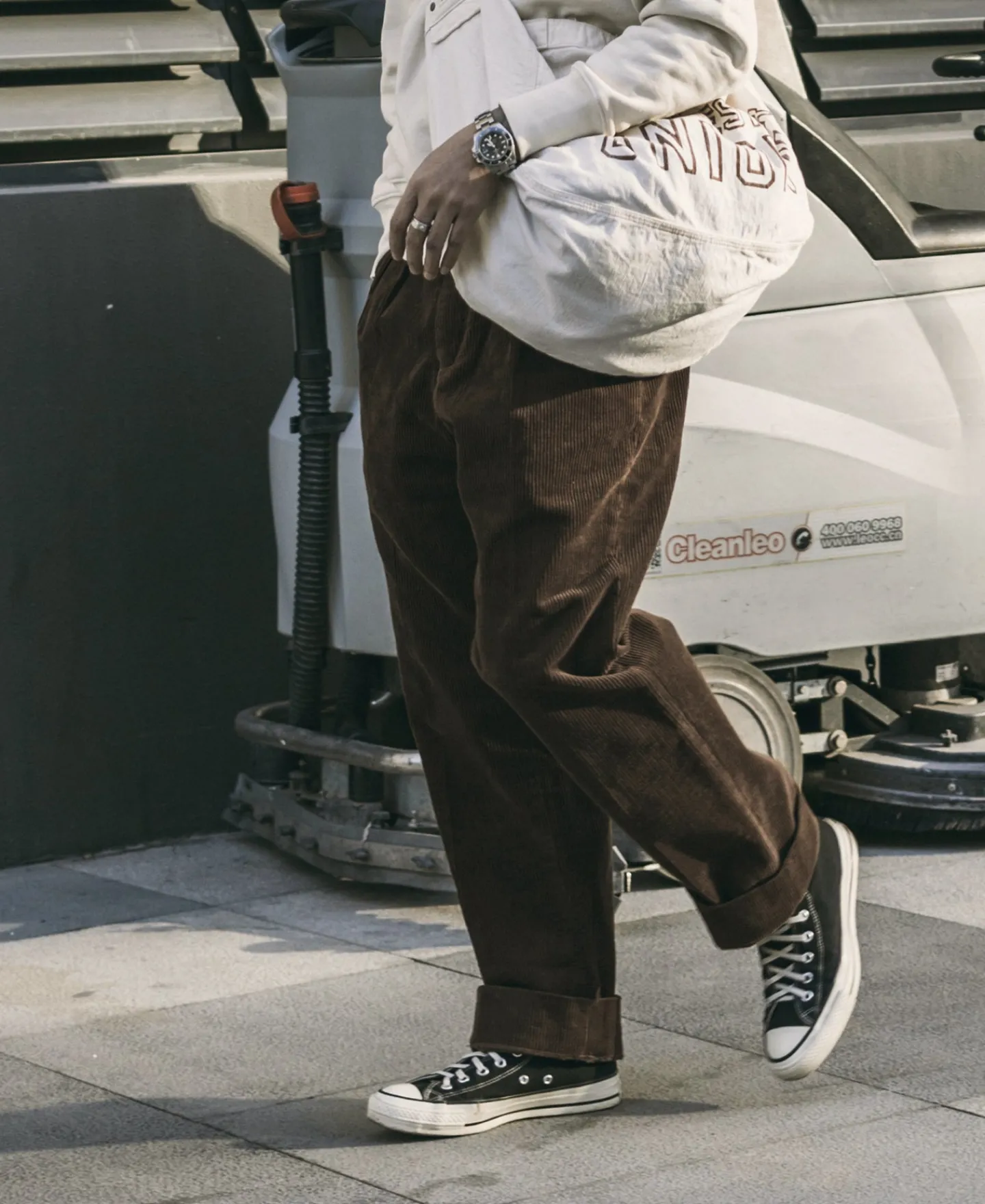 Sale 12.5 oz 8 Wale Corduroy Trousers - Brown Pants&trousers