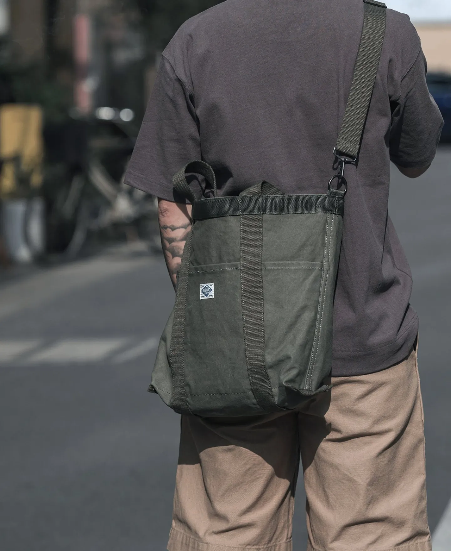 Discount 18 oz Canvas Tote Bag - Olive Bags&luggage