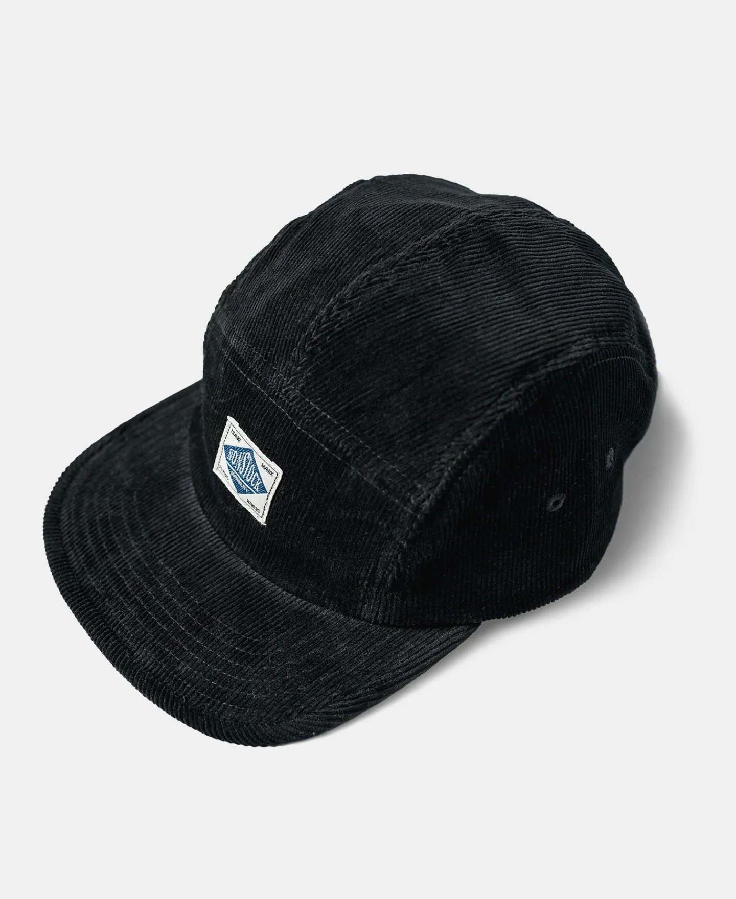 New 12.5 oz Corduroy 5 Panel Cap - Black Hats&caps