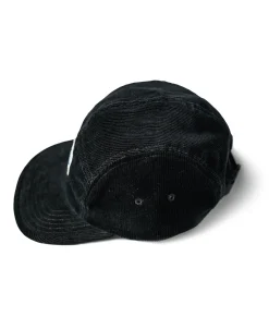 New 12.5 oz Corduroy 5 Panel Cap - Black Hats&caps