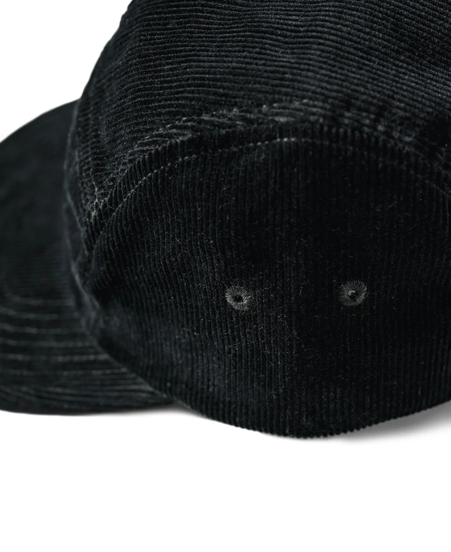 New 12.5 oz Corduroy 5 Panel Cap - Black Hats&caps