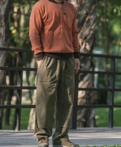 Fashion 10 oz Cotton Canvas Climbing Pants - Olive Pants&trousers