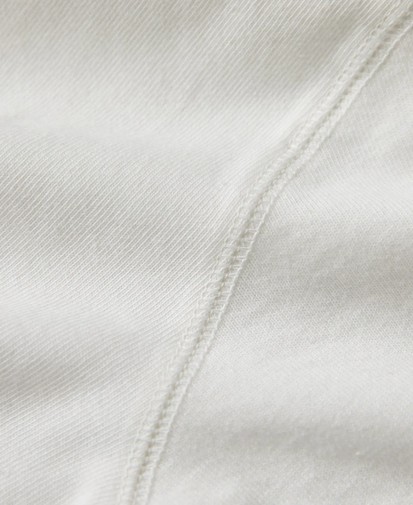 New 10.5 oz Cotton Loopwheel Tubular Long Sleeve T-Shirt - White Long Sleeve T-Shirts | T-shirts