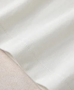 New 10.5 oz Cotton Loopwheel Tubular Long Sleeve T-Shirt - White Long Sleeve T-Shirts | T-shirts
