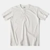 New 10.6 oz Cotton Short Sleeve Henley T-Shirt - White Henleys | Short Sleeve T-Shirts