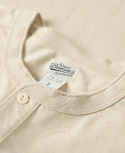 New 10.6 oz Cotton Short Sleeve Henley T-Shirt - Apricot Henleys | Short Sleeve T-Shirts