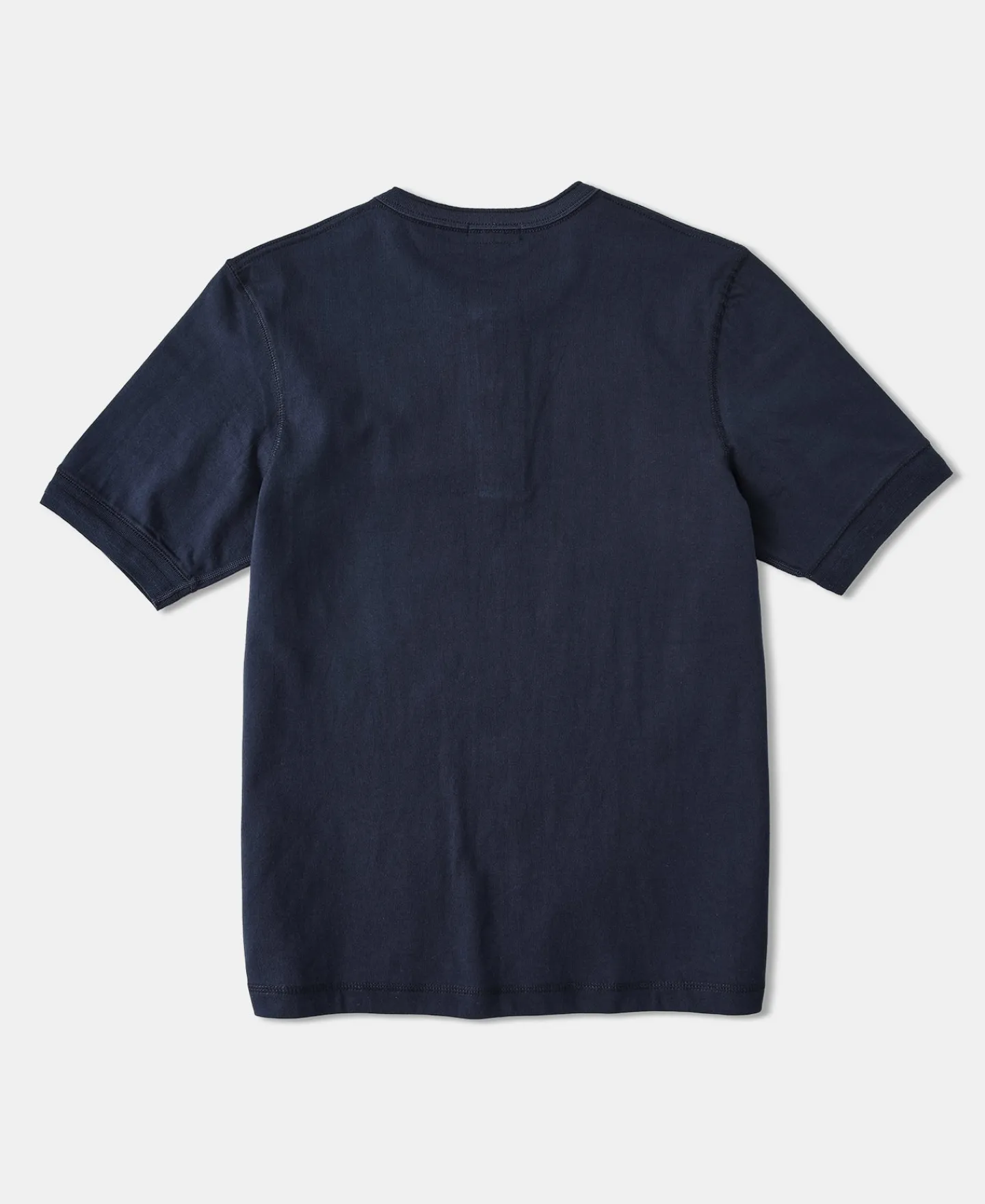 Discount 9.3 oz Cotton Tubular Henley T-Shirt - Navy Henleys | Short Sleeve T-Shirts