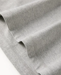 Online 9.3 oz Cotton Tubular Henley T-Shirt - Gray Henleys | Short Sleeve T-Shirts