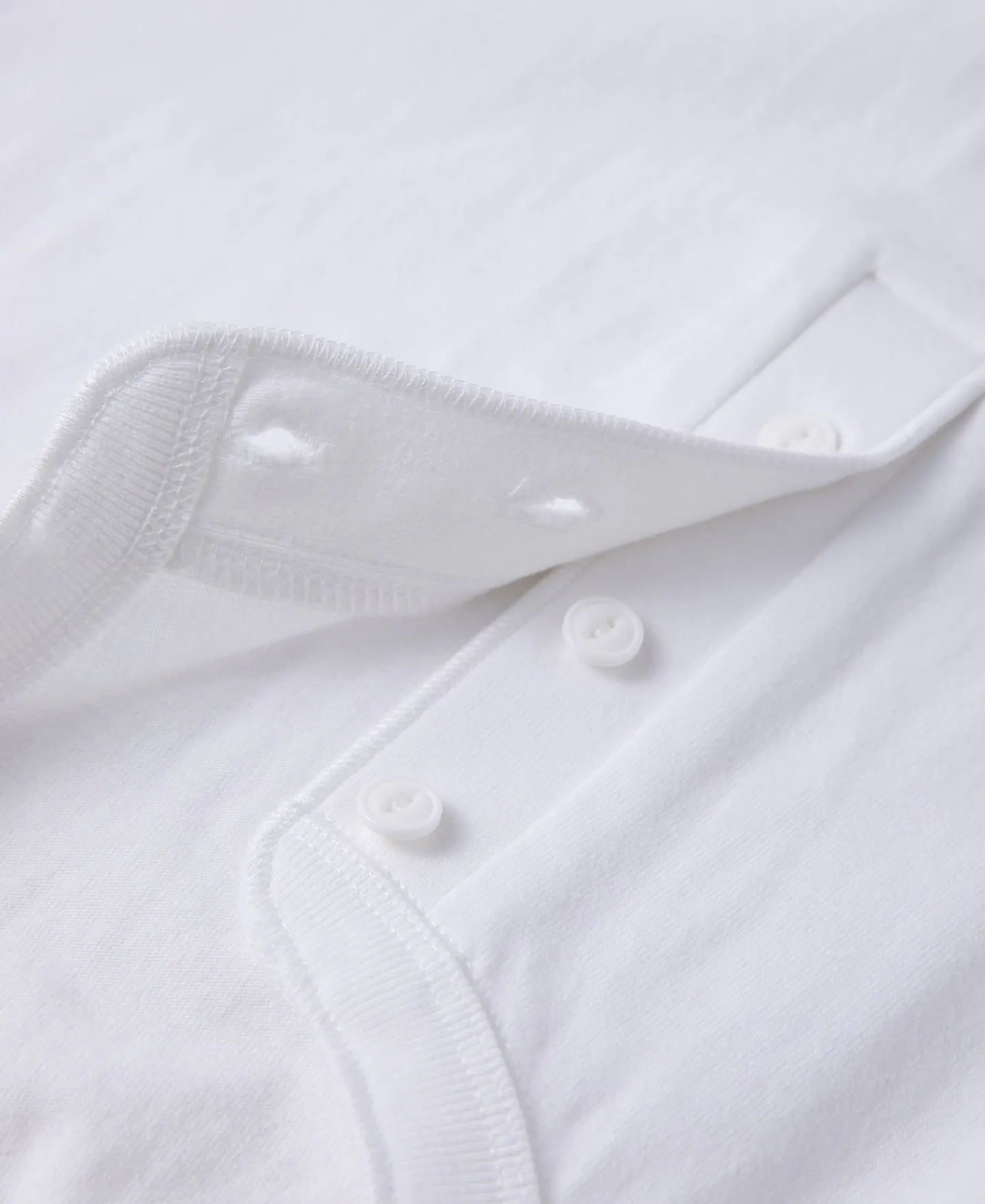 Best 9.3 oz Cotton Tubular Henley T-Shirt - White Henleys | Short Sleeve T-Shirts