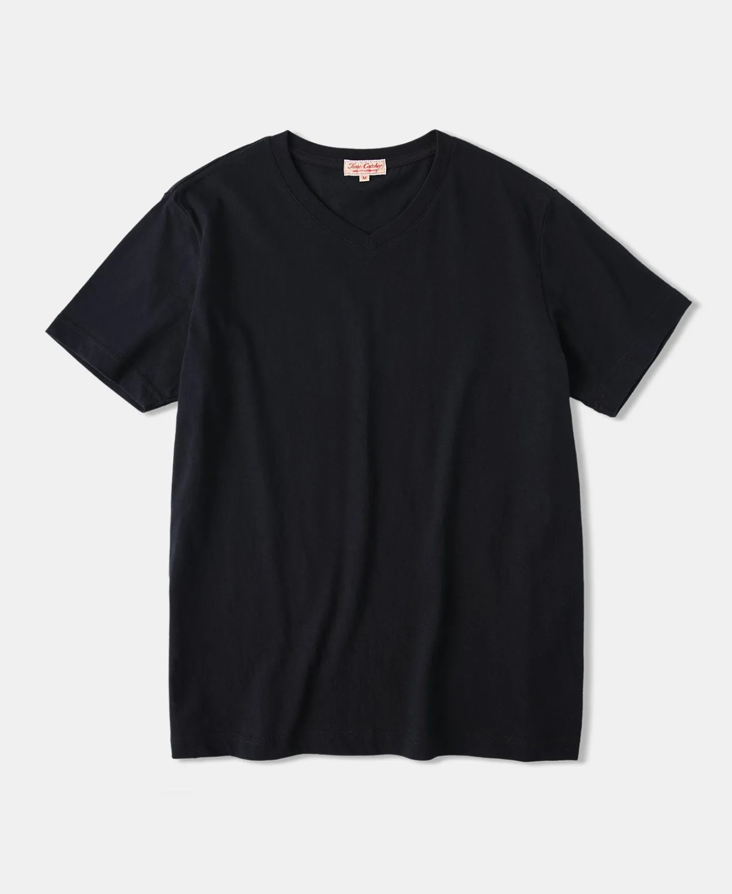 Hot 7.2 oz Cotton V-Neck Tubular T-Shirt - Black Short Sleeve T-Shirts | T-shirts