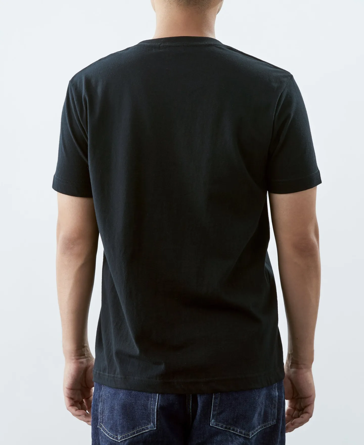 Hot 7.2 oz Cotton V-Neck Tubular T-Shirt - Black Short Sleeve T-Shirts | T-shirts