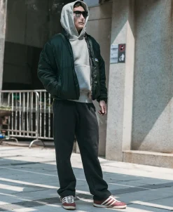 Outlet 17.6 oz Heavyweight Terry Sweatpants - Black Pants&trousers
