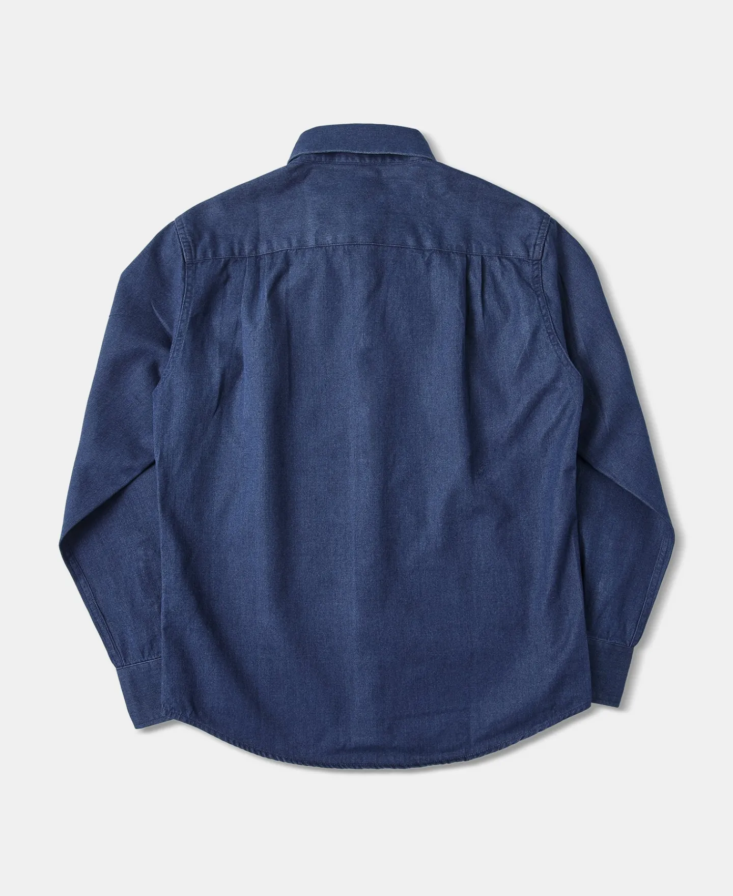 Discount 6.5 oz Indigo Denim Button-Down Collar Shirt Denim | Long Sleeve Shirts