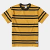 Fashion 9.8 oz IVY Style Striped T-Shirt - Yellow/Black Short Sleeve T-Shirts | T-shirts