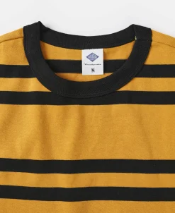 Fashion 9.8 oz IVY Style Striped T-Shirt - Yellow/Black Short Sleeve T-Shirts | T-shirts