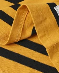 Fashion 9.8 oz IVY Style Striped T-Shirt - Yellow/Black Short Sleeve T-Shirts | T-shirts