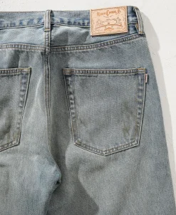 Online 14 oz Repaired Selvedge Denim Flared Jeans Jeans | Denim