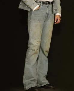 Online 14 oz Repaired Selvedge Denim Flared Jeans Jeans | Denim
