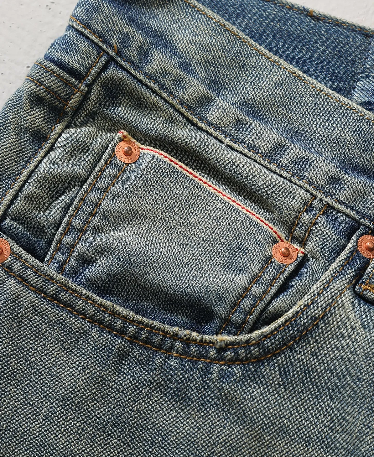 Online 14 oz Repaired Selvedge Denim Flared Jeans Jeans | Denim