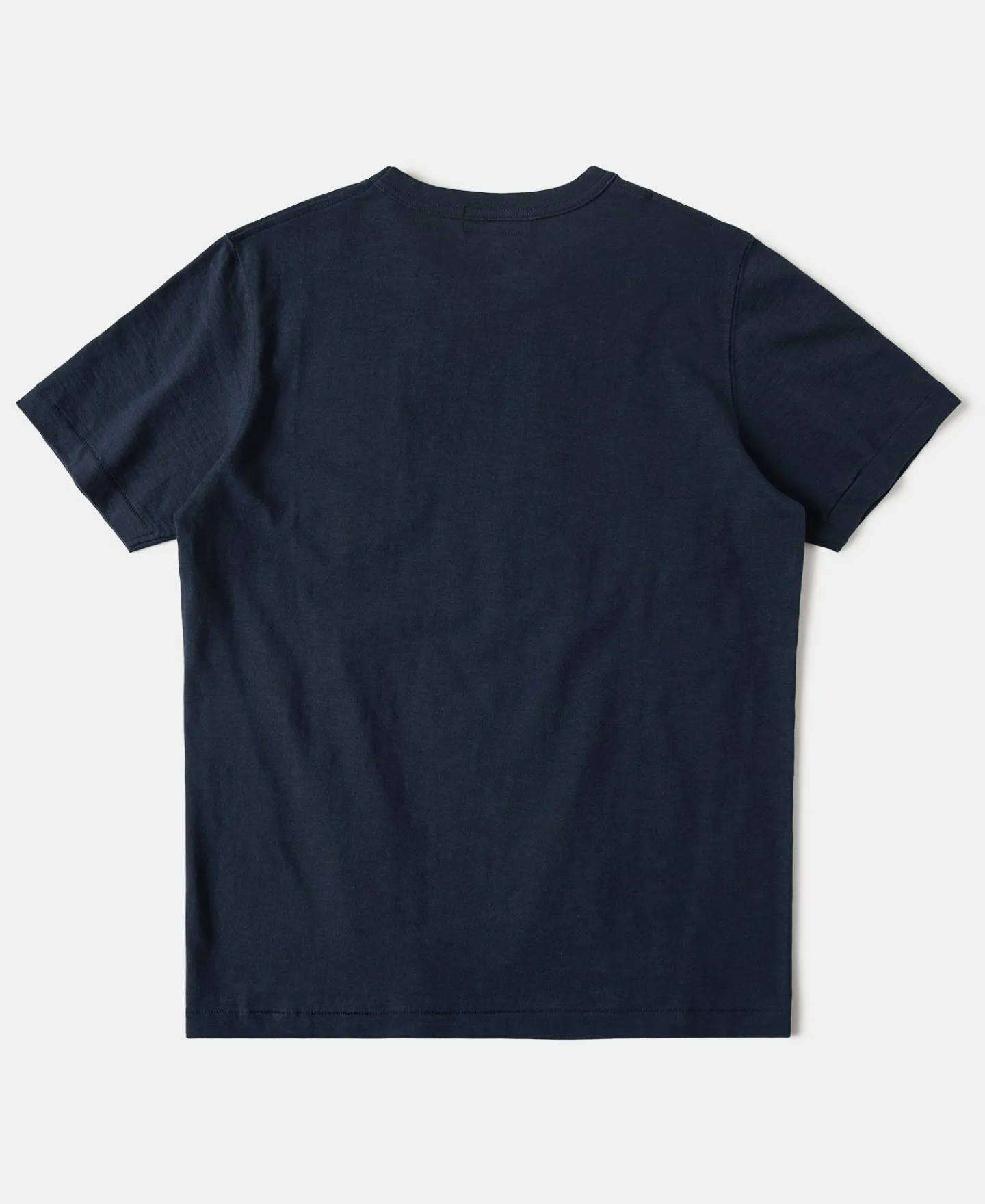 Sale 7.4 oz Slub Cotton Loopwheel Tubular Pocket T-Shirt - Navy Short Sleeve T-Shirts | T-shirts