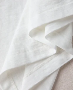 New 7.4 oz Slub Cotton Loopwheel Tubular Pocket T-Shirt - White Short Sleeve T-Shirts | T-shirts