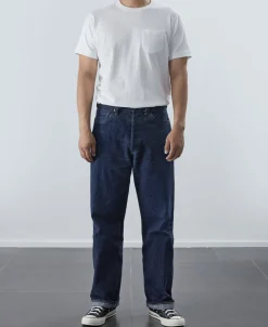 New 7.4 oz Slub Cotton Loopwheel Tubular Pocket T-Shirt - White Short Sleeve T-Shirts | T-shirts