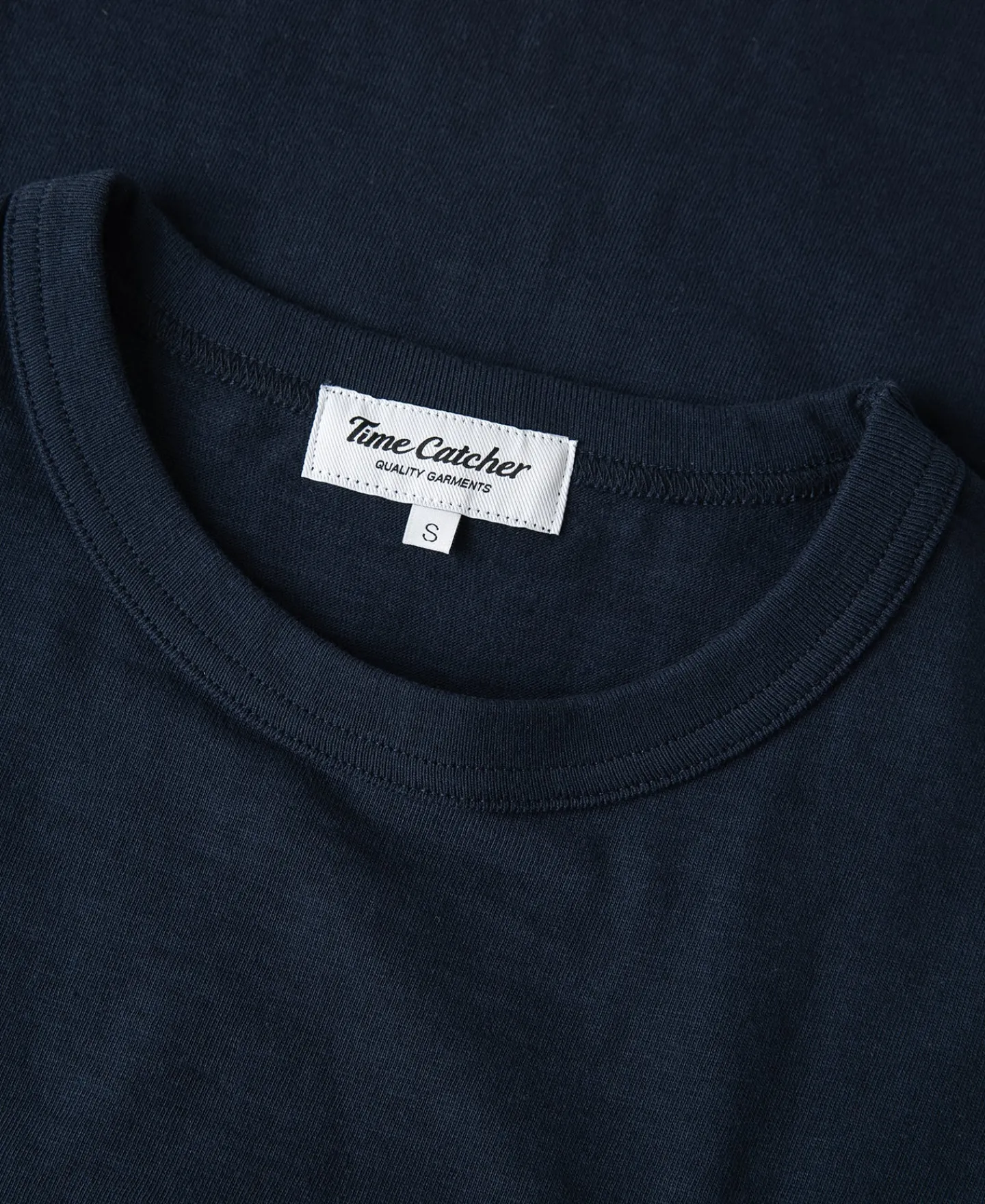 Sale 7.4 oz Slub Cotton Loopwheel Tubular Pocket T-Shirt - Navy Short Sleeve T-Shirts | T-shirts