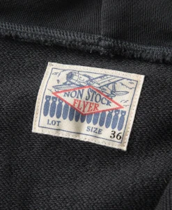 Fashion 17.5 oz Terry Cloth Zip-Up Hoodie - Vintage Black Sweatshirts&hoodies