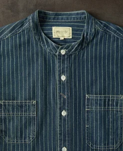 Best 9 oz Wabash Striped Indigo Work Shirt Long Sleeve Shirts | Shirts