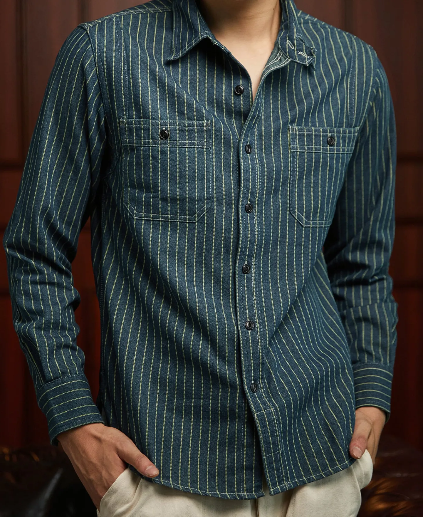 Hot 9 oz Wabash Vent Hole Work Shirt Long Sleeve Shirts | Shirts