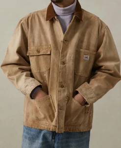 Discount Paint Splatter Canvas Barn Jacket Jackets&coats