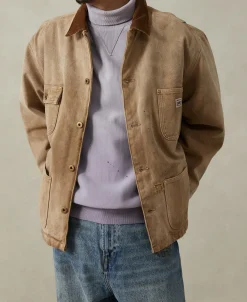 Discount Paint Splatter Canvas Barn Jacket Jackets&coats