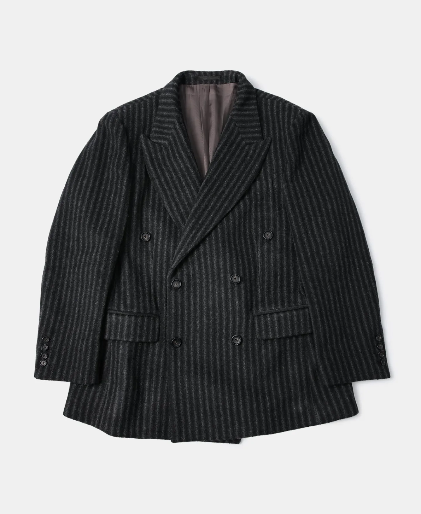 Sale Peak Lapel Double Breasted Tweed Suit Jacket Jackets&coats