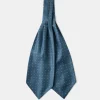 New Printed Silk Ascot Tie - Blue Ties&pocket Squares