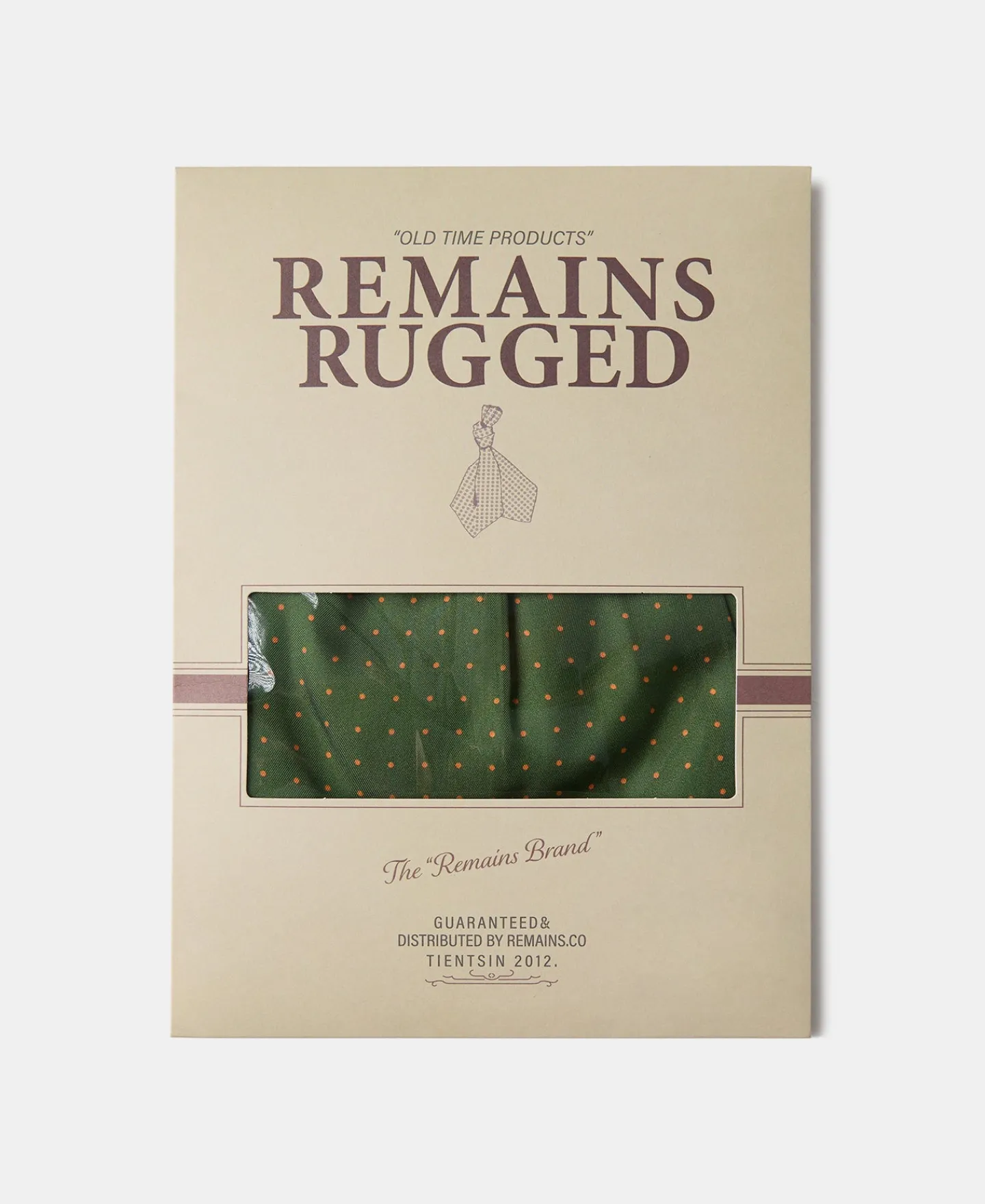 Online Printed Silk Ascot Tie - Green Ties&pocket Squares
